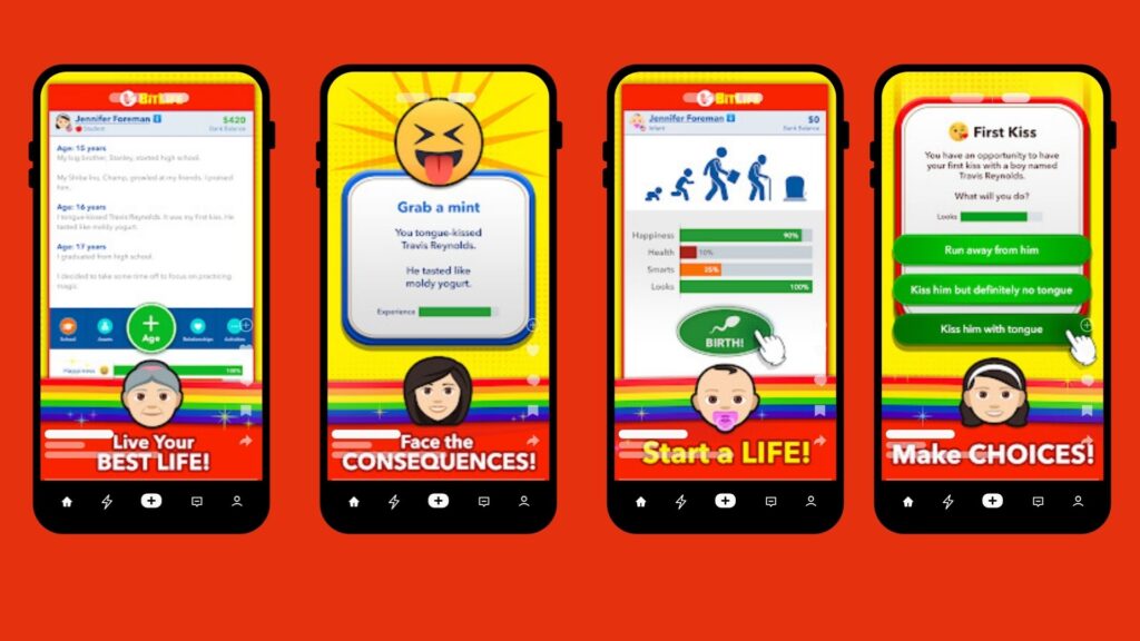 Game interface of life simulation	